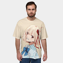 Футболка оверсайз мужская Chisato Nishikigi - Lycoris Recoil, цвет: 3D-принт — фото 2