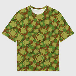 Футболка оверсайз мужская Вирус - камуфляж, цвет: 3D-принт