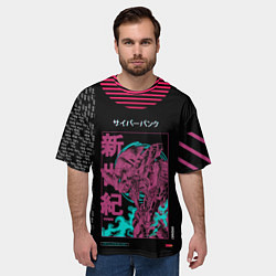 Футболка оверсайз мужская Евангелион Ева 01, цвет: 3D-принт — фото 2