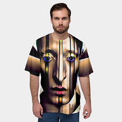 Футболка оверсайз мужская Грустный мим, цвет: 3D-принт — фото 2