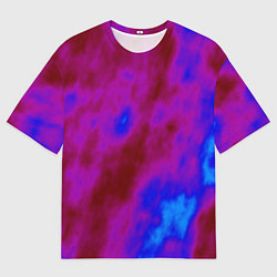 Мужская футболка оверсайз Абстрактные разводы на воде