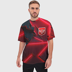 Футболка оверсайз мужская Красный герб РФ, цвет: 3D-принт — фото 2