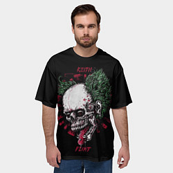 Футболка оверсайз мужская Keith flint draw head, цвет: 3D-принт — фото 2