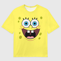 Футболка оверсайз мужская Губка Спанч Боб, цвет: 3D-принт