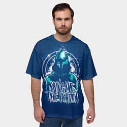 Футболка оверсайз мужская Bring Me The Horizon Scull, цвет: 3D-принт — фото 2