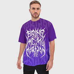 Футболка оверсайз мужская Bring Me The Horizon Lettering, цвет: 3D-принт — фото 2