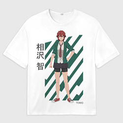 Футболка оверсайз мужская Tomo Aizawa - Томо девушка, цвет: 3D-принт