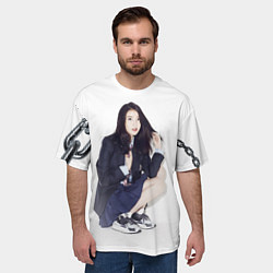 Футболка оверсайз мужская Красотка АйЮ - IU, цвет: 3D-принт — фото 2