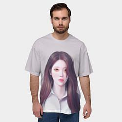 Футболка оверсайз мужская АйЮ в цыетах - IU, цвет: 3D-принт — фото 2