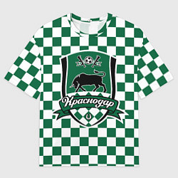 Футболка оверсайз мужская Краснодар - Футбольный Клуб, цвет: 3D-принт