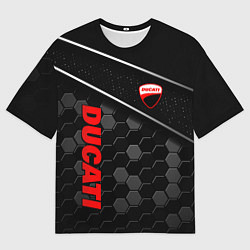 Мужская футболка оверсайз Ducati - технологическая броня