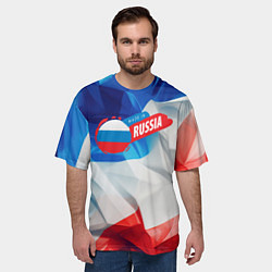 Футболка оверсайз мужская Made in Russia, цвет: 3D-принт — фото 2