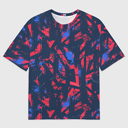 Мужская футболка оверсайз Спортивный абстрактный фон