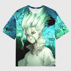Футболка оверсайз мужская Доктор Стоун Сэнку Исигами, цвет: 3D-принт