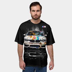 Футболка оверсайз мужская BMW Креативный тюнинг, цвет: 3D-принт — фото 2