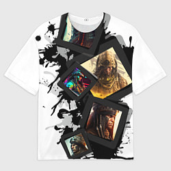 Футболка оверсайз мужская Вождь Апачи, цвет: 3D-принт