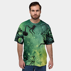 Футболка оверсайз мужская Мрачный паук, цвет: 3D-принт — фото 2