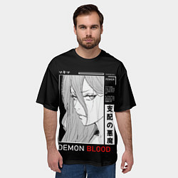 Футболка оверсайз мужская Модель Пауэр - Человек бензопила, цвет: 3D-принт — фото 2