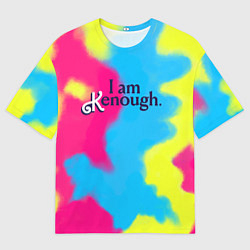 Футболка оверсайз мужская I Am Kenough Tie-Dye, цвет: 3D-принт