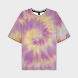 Футболка оверсайз мужская Tie-Dye дизайн, цвет: 3D-принт