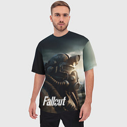 Футболка оверсайз мужская Fallout man game, цвет: 3D-принт — фото 2