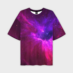 Мужская футболка оверсайз Бескрайнее космическое пространство - галактика