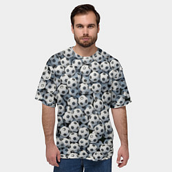 Футболка оверсайз мужская Узор с мячиками, цвет: 3D-принт — фото 2