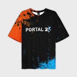 Футболка оверсайз мужская Portal game, цвет: 3D-принт
