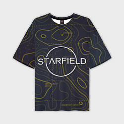 Футболка оверсайз мужская Starfield марс dark, цвет: 3D-принт