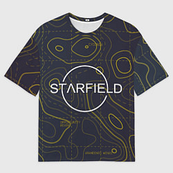 Футболка оверсайз мужская Starfield марс dark, цвет: 3D-принт