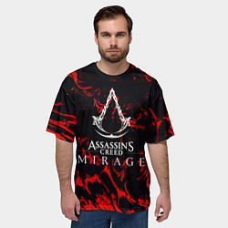 Футболка оверсайз мужская Assassins Creed кровь тамплиеров, цвет: 3D-принт — фото 2