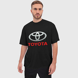 Футболка оверсайз мужская Toyota sport car, цвет: 3D-принт — фото 2
