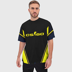 Футболка оверсайз мужская Cs go sport geometry, цвет: 3D-принт — фото 2