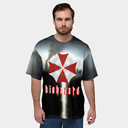 Футболка оверсайз мужская Raccoon city, цвет: 3D-принт — фото 2