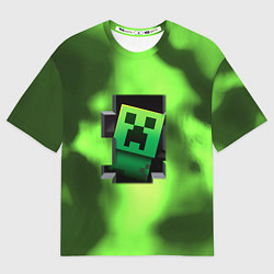 Футболка оверсайз мужская Creeper acid, цвет: 3D-принт
