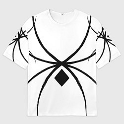 Мужская футболка оверсайз Пауки узор