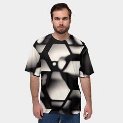 Футболка оверсайз мужская Зеркальные блики, цвет: 3D-принт — фото 2