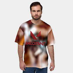 Футболка оверсайз мужская Valorant riot games, цвет: 3D-принт — фото 2