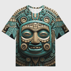 Мужская футболка оверсайз Орнамент в стиле индейцев майя