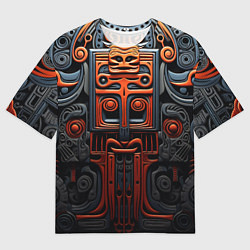 Мужская футболка оверсайз Арт в этническом стиле