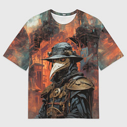 Футболка оверсайз мужская Индустриальный чумной доктор, цвет: 3D-принт