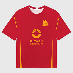 Футболка оверсайз мужская Пауло Дибала ФК Рома форма 23-24 домашняя, цвет: 3D-принт