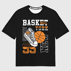 Мужская футболка оверсайз Basketball New York