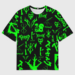 Футболка оверсайз мужская Berserk neon green, цвет: 3D-принт