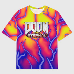 Футболка оверсайз мужская Doom eternal srotm shadow, цвет: 3D-принт