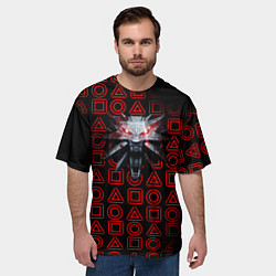 Футболка оверсайз мужская Ведьмак игромания, цвет: 3D-принт — фото 2