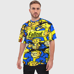 Футболка оверсайз мужская Fallout logo game, цвет: 3D-принт — фото 2