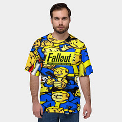 Футболка оверсайз мужская Fallout logo game, цвет: 3D-принт — фото 2