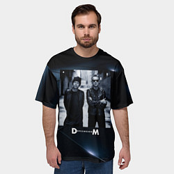 Футболка оверсайз мужская Depeche Mode - Мартин и Дэйв, цвет: 3D-принт — фото 2