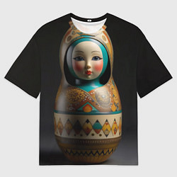 Футболка оверсайз мужская Матрёшка от ai, цвет: 3D-принт